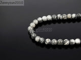 Natural Jasper 4mm Round Ball Spacer Beads 15'' 5 Strands/Pack