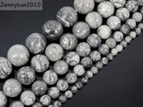 Natural Jasper 4mm Round Ball Spacer Beads 15'' 5 Strands/Pack