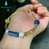 Natural Lapis Bracelet Stone Irregular Jewelry Citrine Freshwater Pearl