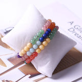 Lapis Strawberry Crystal Amethyst 3 Circle Bracelet