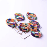 Lapis Strawberry Crystal Amethyst 3 Circle Bracelet