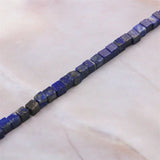 Lapis Lazuli Cube Gemstone Beads 2/4mm for DIY Jewelry Making
