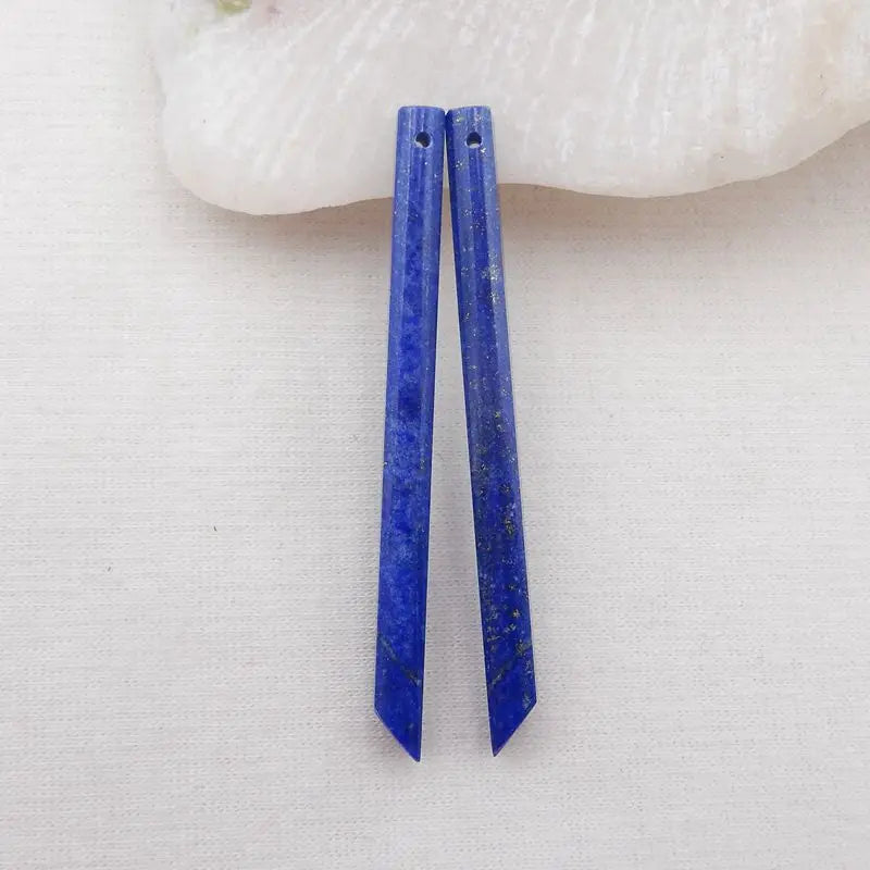 Natural Lapis Lazuli Earring Bead, Semiprecious Stone Jewelry