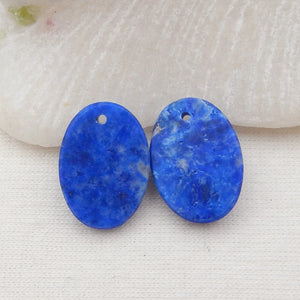 Lapis Lazuli Earring Beads, Fashion Earring Jewelry 18x12x5mm
