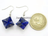 Lapis Lazuli Merkaba Healing Reiki Pendant Earrings Set