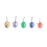 Lapis Lazuli Opal Stone Tiny Turtle Pendant Reiki Lucky Tortoise Charm Jewelry