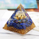 Lapis Lazuli Orgonite Pyramid Crystal Orgone Generator