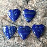 Natural Lapis Lazuli Pendant Bead 41x42x7mm