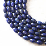 Lapis Lazuli Stone 8x12mm Rice Barrel Loose Beads for DIY Jewelry