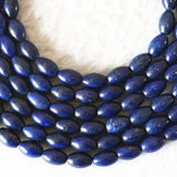 Lapis Lazuli Stone 8x12mm Rice Barrel Loose Beads for DIY Jewelry