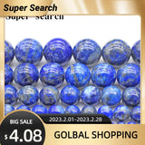 Natural Lapis Lazuli Stone Beads 15inches 4/6/8/10mm Gem Stone Beads