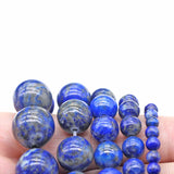 Natural Lapis Lazuli Stone Beads 15inches 4/6/8/10mm Gem Stone Beads