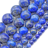 Natural Lapis Lazuli Stone Beads 15inches 4/6/8/10mm Gem Stone Beads