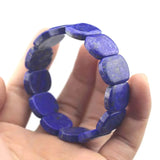 Lapis Lazuli Stone Beads Bracelet Natural Gem Bangle