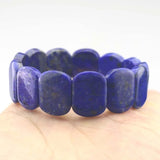 Lapis Lazuli Stone Beads Bracelet Natural Gem Bangle
