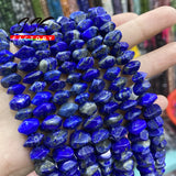 Lapis Lazuli Stone Beads Irregular Cut 6x11mm 15''