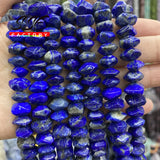 Lapis Lazuli Stone Beads Irregular Cut 6x11mm 15''