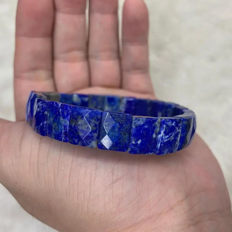 Lapis Lazuli Stone Bracelet Natural Gemstone Bangle Jewelry