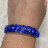 Lapis Lazuli Stone Bracelet Natural Gemstone Bangle Jewelry