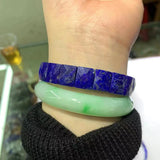 Lapis Lazuli Stone Bracelet Natural Gemstone Bangle for Woman Man