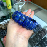 Natural Lapis Lazuli Stone Bracelet Gemstone Bangle for Men Women