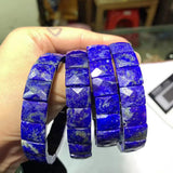 Lapis Lazuli Stone Bracelet Natural Gemstone Bangle for Woman Man