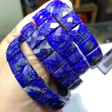 Lapis Lazuli Stone Bracelet Natural Gemstone Bangle for Woman Man
