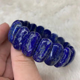 Natural Lapis Lazuli Stone Bracelet Gemstone Bangle for Men Women