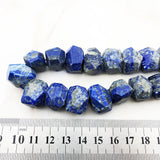 Irregular Shape Lapis Lazuli Stone Top Section Lazurite Nugget Beads