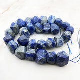 Irregular Shape Lapis Lazuli Stone Top Section Lazurite Nugget Beads