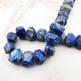 Irregular Shape Lapis Lazuli Stone Top Section Lazurite Nugget Beads
