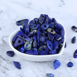 Lapis Lazuli Semi Precious Stone Drilling DIY 10-26mm
