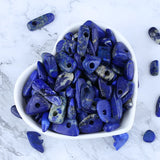 Lapis Lazuli Semi Precious Stone Drilling DIY 10-26mm