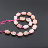 Natural Lapis Pink Opal Stone Oval Slab Loose Beads Pendant Findings