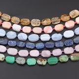 Natural Lapis Pink Opal Stone Oval Slab Loose Beads Pendant Findings