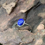 Natural Lapis Ring Adjustable