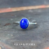 Natural Lapis Ring Adjustable