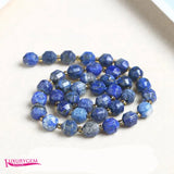 Lapis Stone Spacer Loose Beads 6/8/10mm Faceted Olives Shape