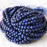 Lapis Lazuli Stone Round Loose Beads 15inch