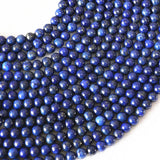 Lapis Lazuli Stone Round Loose Beads 15inch