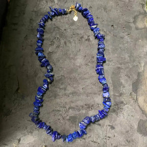 Natural Lapis Lazuli Choker Necklace Gemstone High Jewelry