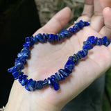 Natural Lapis Lazuli Choker Necklace Gemstone High Jewelry