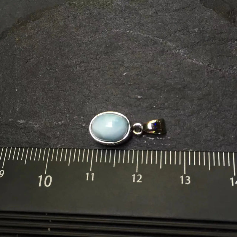 Natural Larima 925 Sterling Silver Stud Earrings Allergy-Free Gemstone Jewelry