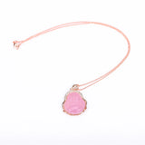 Laughing Buddha Pendant Agate Necklace Attract Good Luck