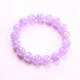 Lavender Amethyst Quartz Bracelet 8mm-12mm Round Beads