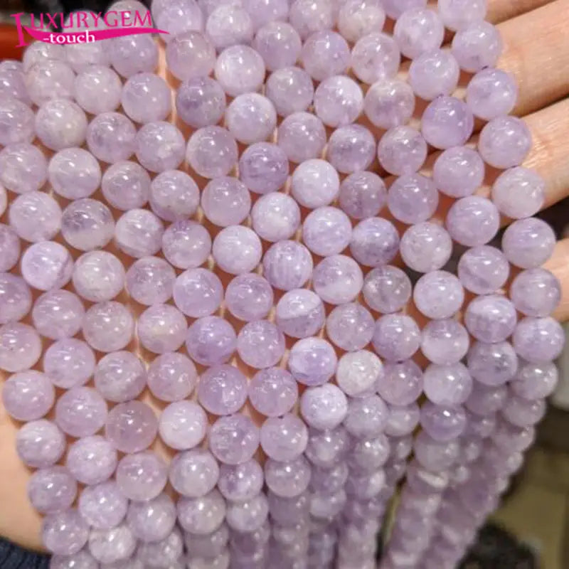 Natural Lavender Amethysts Crystal Stone Round Loose Beads 6/8/10mm DIY Jewelry