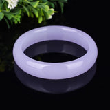 Hand-carved Lavender Jade Bracelet - Women's Gift
