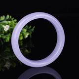 Hand-carved Lavender Jade Bracelet - Women's Gift