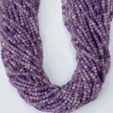 Lavender Lepidolite 4mm Faceted Cube Beads for Jewelry Making