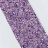 Lavender Lepidolite 4mm Faceted Cube Beads for Jewelry Making